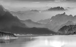 分层山水画