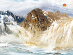 大理石山水背景墙 TIF合层