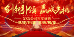创新引领赢战先机高端会议背景板