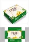 健康香蕉包装箱包装礼盒设计