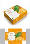 天然鲜橙包装箱包装礼盒设计