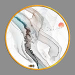 大气TIF分层 线条山水画