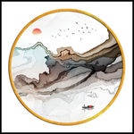 圆形中国风高清画 TIF分层