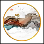 中式高清线条水墨画 TIF分层