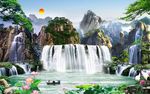 山水背景墙