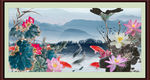 国画荷花