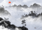 新中式山水中国风