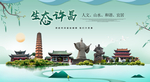 许昌生态卫生城市形象广告海报