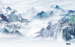 水墨山水 高档TIF分层