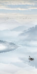 玄关山水意境壁画 TIF分层
