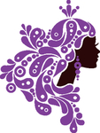 矢量人像 花冠皇冠 女孩