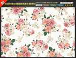印花图案手绘花彩婚礼纹理矢量图