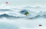 意境装饰山水画 TIF分层