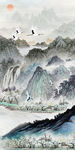 高档 中式玄关画 TIF分层