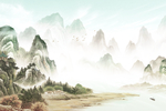 国画山水画 国画山水素材 意境