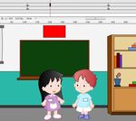 校园里两个小朋友的对话50秒