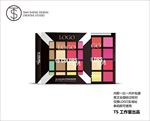 英文16色眼影盘
