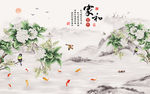 水墨画背景墙
