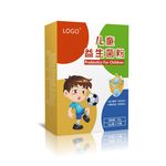 儿童高钙益生菌乳酸奶包装展开图