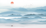 水墨山水画