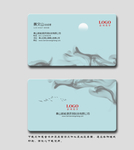 蓝色名片