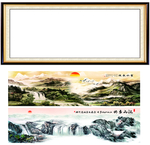 水墨山水画画框
