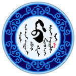 圆形蒙古族图案边框素材