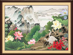 国画荷花