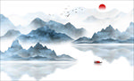 水墨山水画