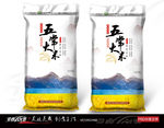 五常大米 大米包装 展开图
