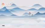高档意境新山水画 TIF分层