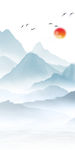 大气山水玄关画 TIF分层