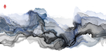 禅意水墨山水画