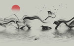 新中式 水墨画