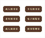 图书馆亚克力门牌
