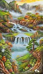 玄关 山水油画