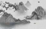 山水画 风景画国画TIF分层
