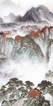 中式精美新山水图 TIF分层