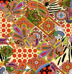 数码印花腰果花