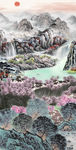 玄关山水国画