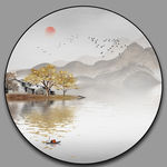 禅意山水画