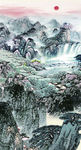 玄关 国画山水