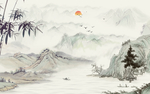 竹叶背景墙