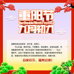 重阳节贺卡 橙色美观贺卡