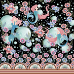 方巾 丝巾 女装图案 数码印花