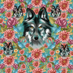 方巾 丝巾 女装图案 数码印花