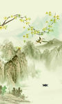 中式玄关 风景画 TIF分层