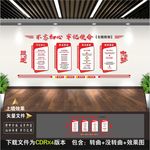 不忘初心文化墙