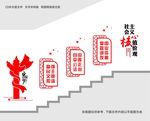 核心价值观党建楼梯