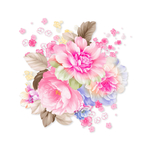 高清手绘花卉印花
